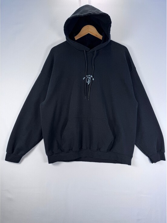 Lonely Ghost Tops - Lonely Ghost Ways To Say I Love You Black Hoodie Y2K Streetwear oversized L